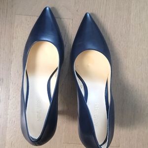 Nine west 3inch navy blue pumps